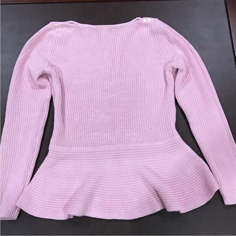 🇺🇸RALPH LAUREN Pink Peplum Sweater